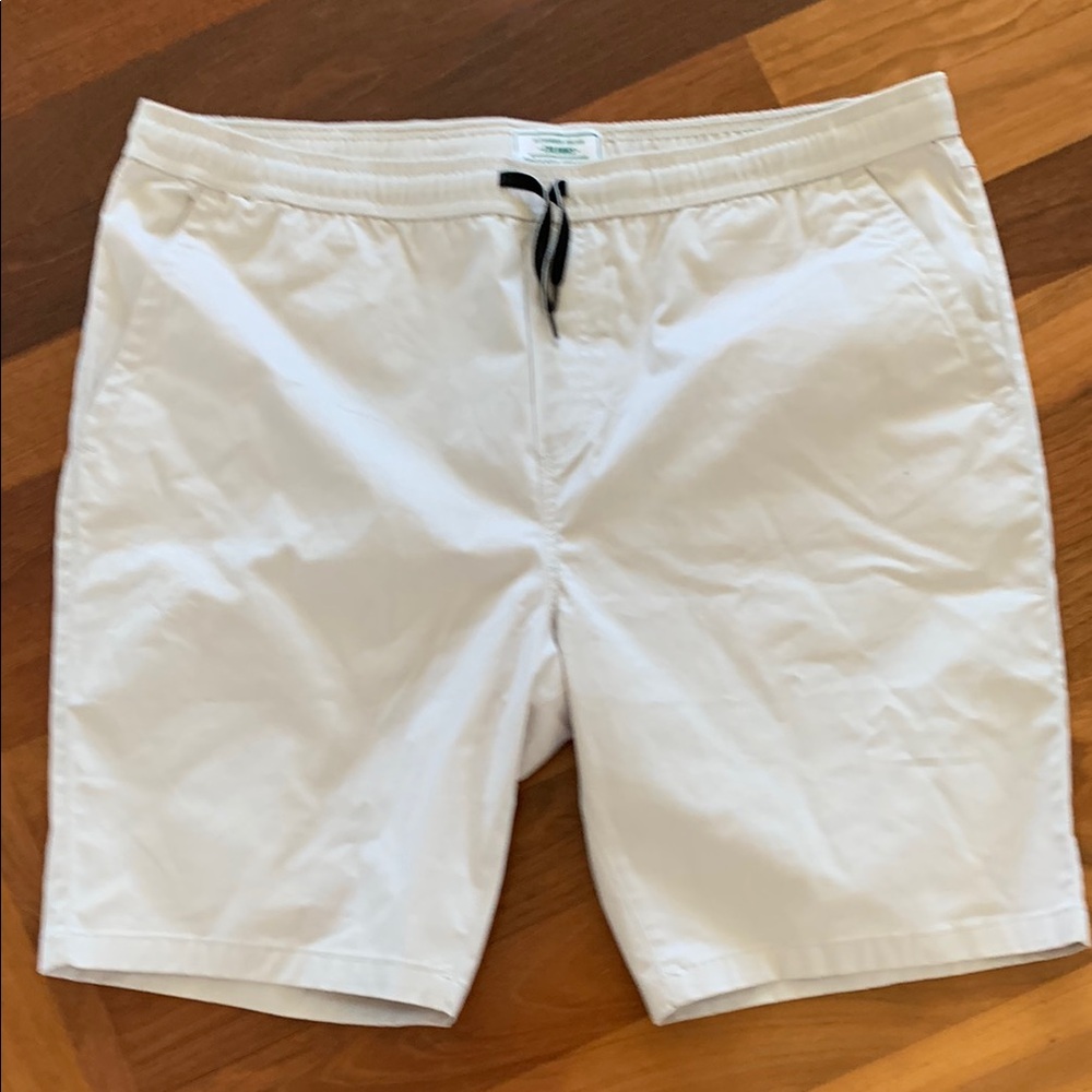 Alexander Julian White Flat Front Men's Shorts